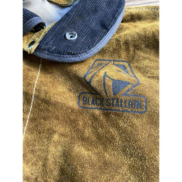 Black Stallion Welding Cape Sleeve Medium Cowhide Leather Work Jacket - Picture 2 of 5